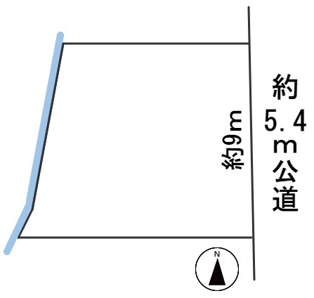 ６１０５８　岐阜市長良土地の区画図