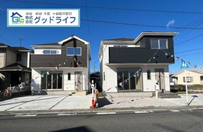 【前面道路含む現地写真】 | 深谷市東大沼1期　新築住宅　全2棟　1号棟