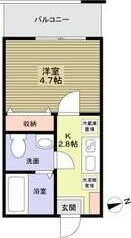 α(アルファ) parks eastの間取り