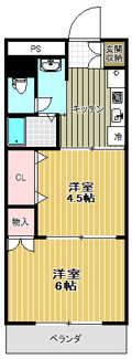 【間取り】 | ヴァンクール小田原 | ※間取りは反転の場合がございます