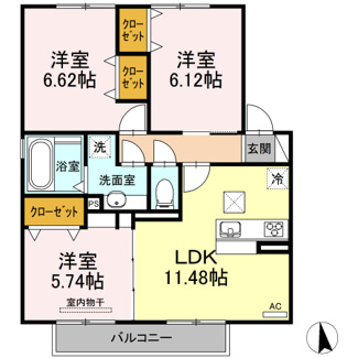 【間取り】 | クオーレⅡ
