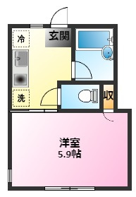 ラルーチェ武蔵小杉の間取り|バス・トイレ別・追焚き機能付きバス♪