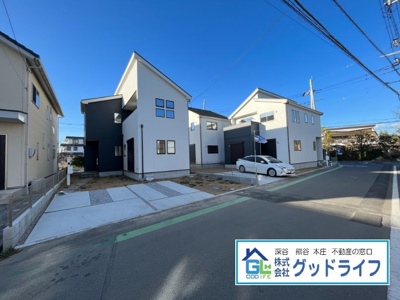 【前面道路含む現地写真】 | 熊谷市新堀19期　新築戸建　全3棟　3号棟