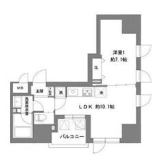台東区東上野１丁目の賃貸マンションの間取り