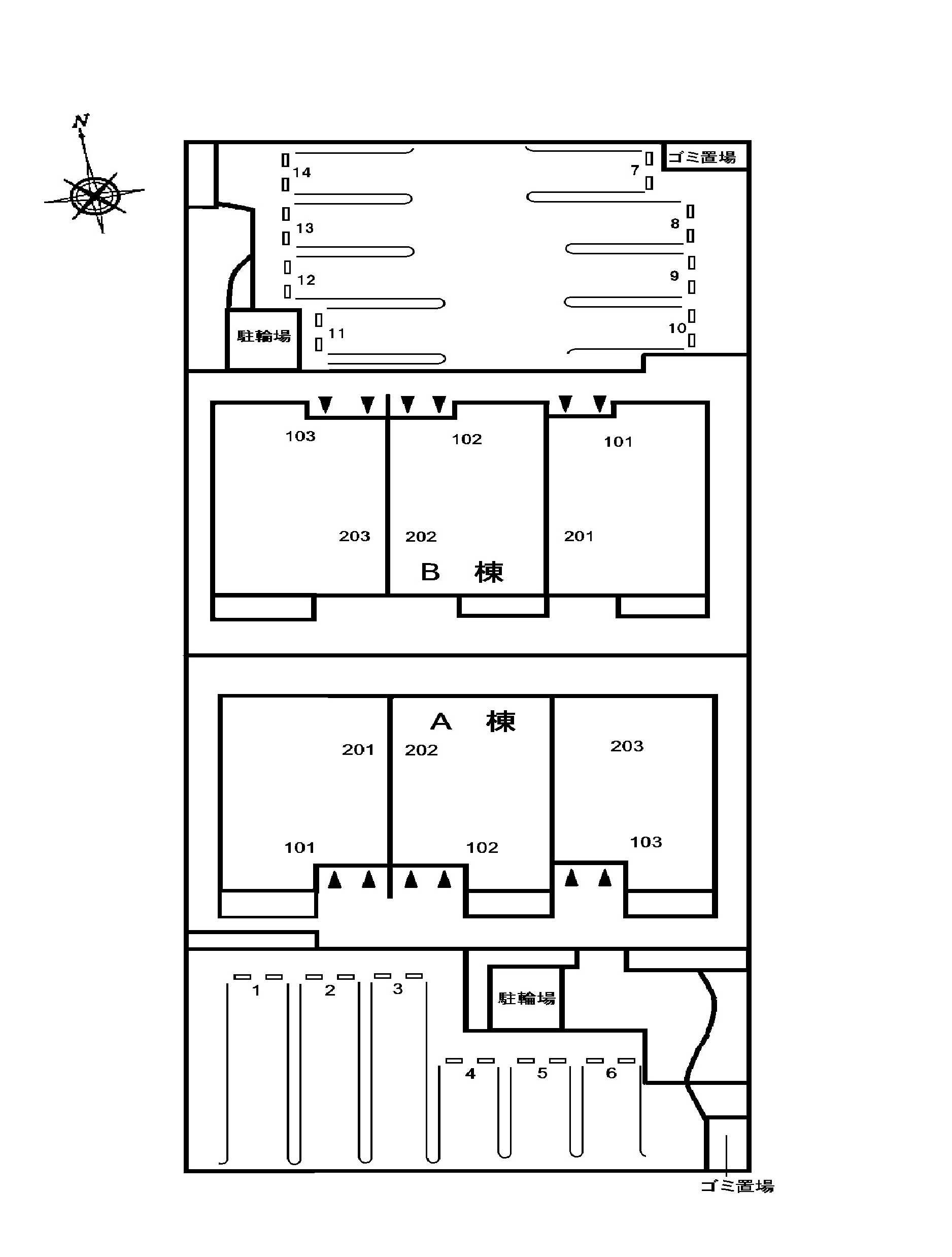 ハピネス池田Ａ　　　刈谷市の賃貸ならクラスホーム刈谷店の駐車場
