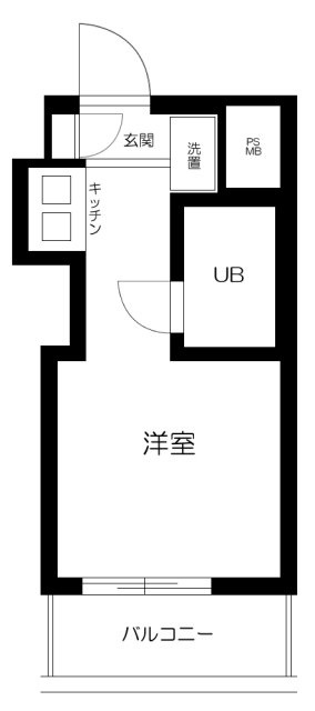 トップ本郷の間取り|ワンルーム