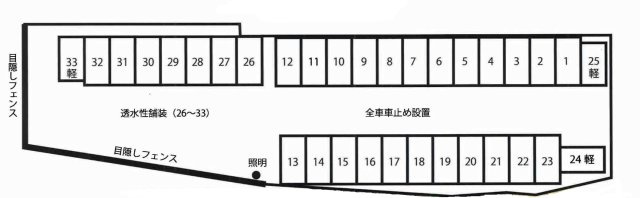 吉光駐車場の区画図