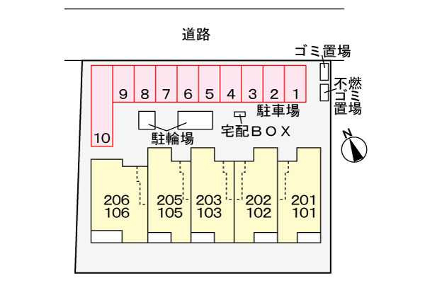 エストレーラ　　刈谷市の賃貸ならクラスホーム刈谷店の駐車場