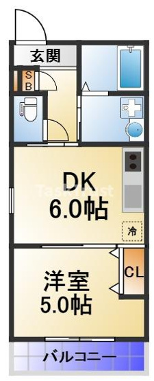 【間取り】 | メゾンキコー野江