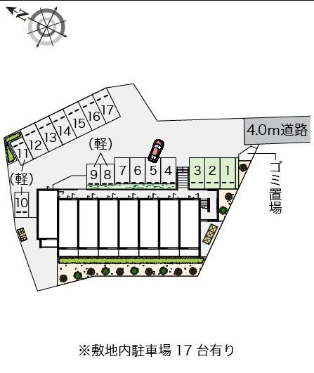 【駐車場】クレイノチビラーサン　K 