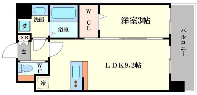 ＬＣ玉造の間取り