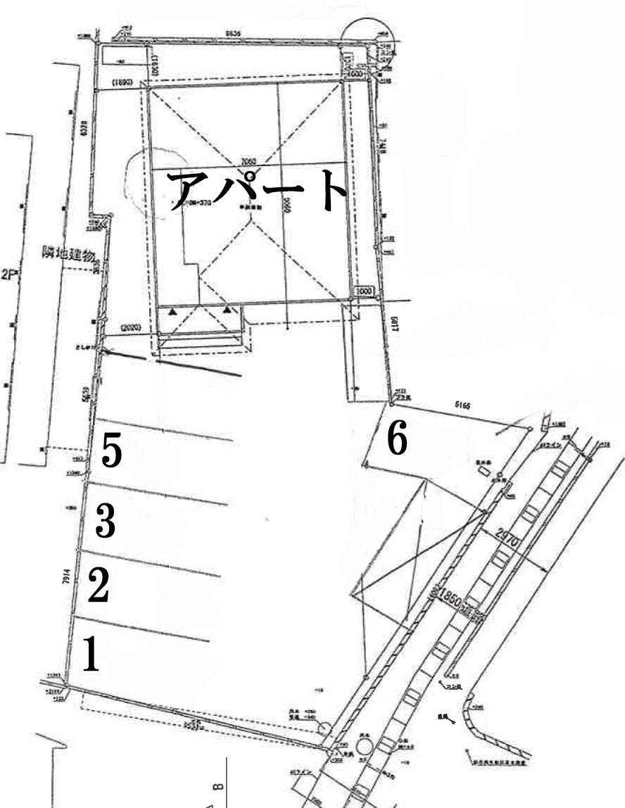 森川駐車場の区画図