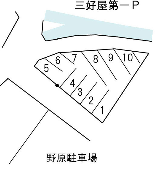 三好屋第一駐車場の区画図