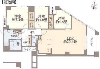 【間取り】 | K51084ｱﾙｽ衣笠・金閣寺道