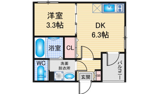 【間取り】 | ハーモニーテラス荒子町Ⅱ | 略図の為、現状優先