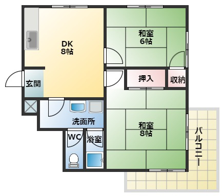 【間取り】 | サンハイツ