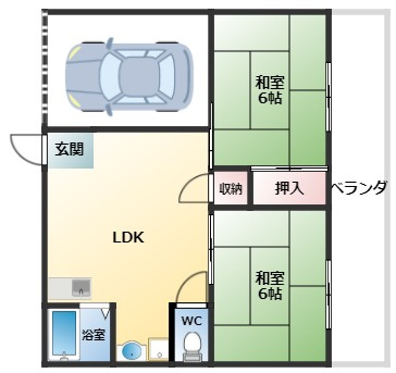 【間取り】 | ハイム城山2