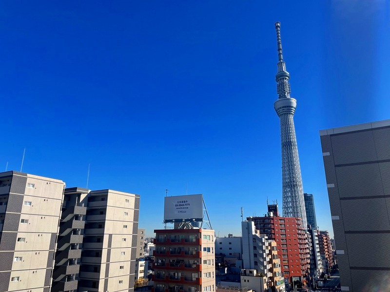 グリーンキャピタル吾妻橋　8階　角　部屋　リ　ノベーション済　家具付の展望