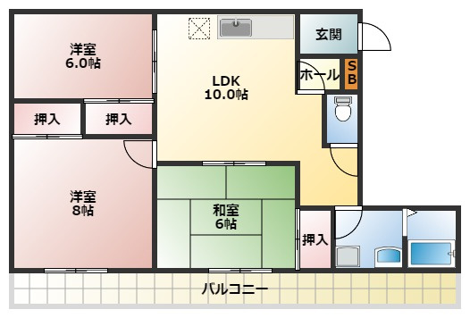 【間取り】 | グリーンコート広瀬