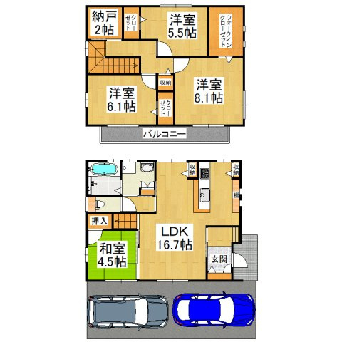 【間取り】 | 大阪狭山市東野西戸建