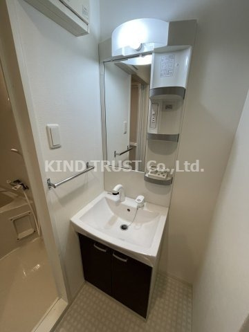 サウスヒルズ中崎町の洗面所|コンパクトで使いやすい洗面所