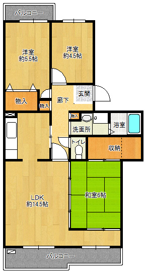 【間取り】 | 鹿の子台北ハイツ | 鹿の子台北ハイツ（GoodHome）