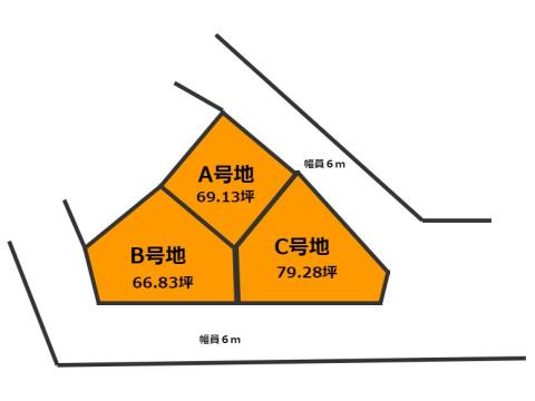 小松台西3丁目　売地　A区画の土地図