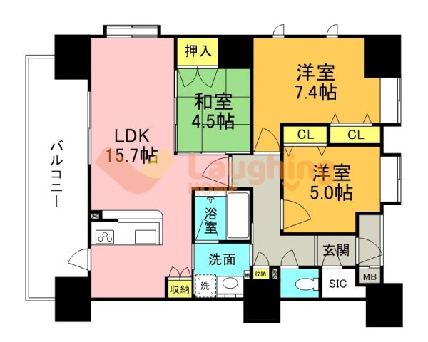 プレミアムステージ久留米中央公園の間取り