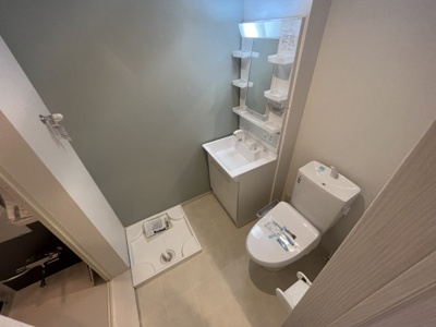 【洗面所】 | Ambition岩槻本町 | 広い洗面スペース