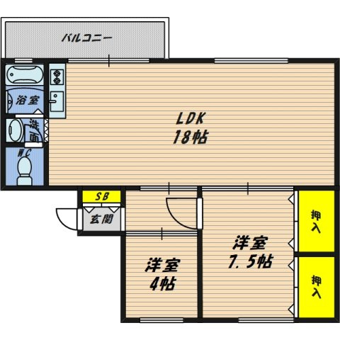 【間取り】 | 城東マンション