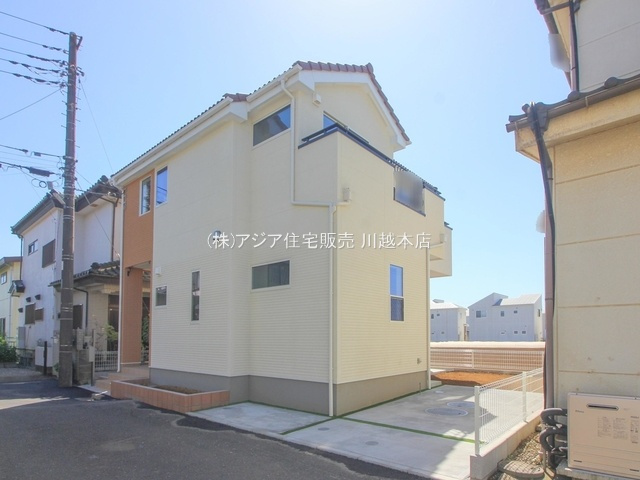川越市下赤坂J4-A　新築戸建の外観|カースペース1台可