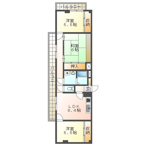 エスペランサ池上の間取り|エスペランサ池上