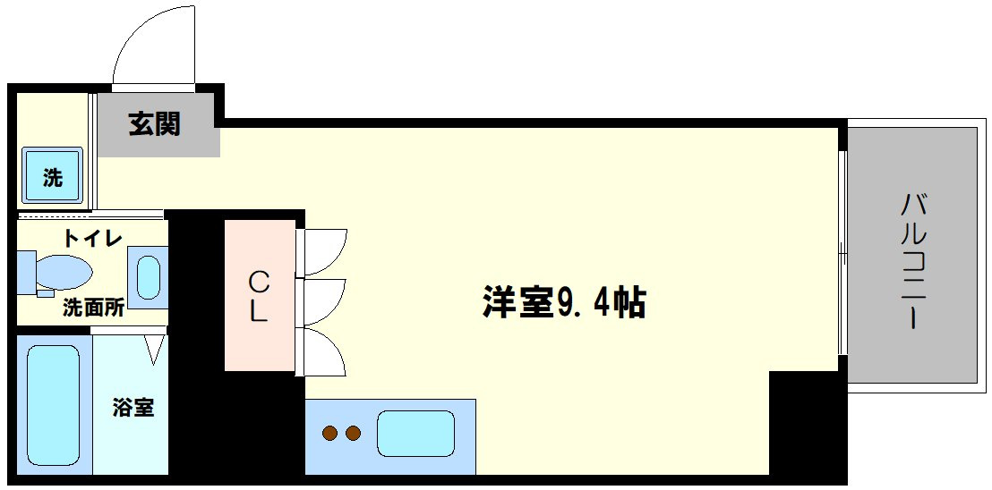 レオンコンフォート弁天町の間取り