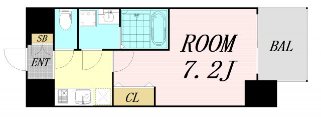 S-RESIDENCE新大阪WEST　仲介手数料無料の間取り