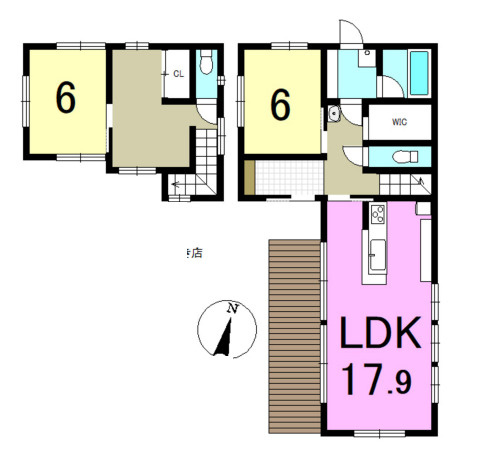 伊勢原市岡崎　中古戸建の間取り