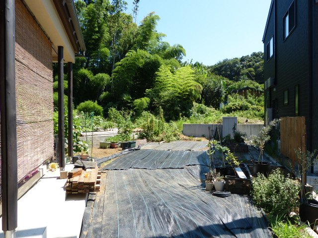 伊勢原市岡崎　中古戸建の庭