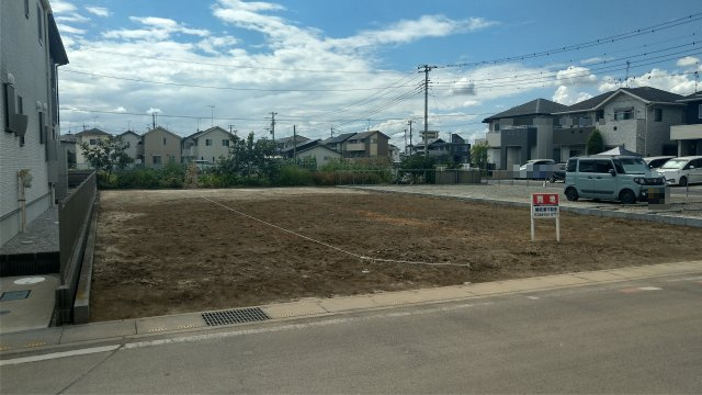鴻巣市愛の町の売地の外観