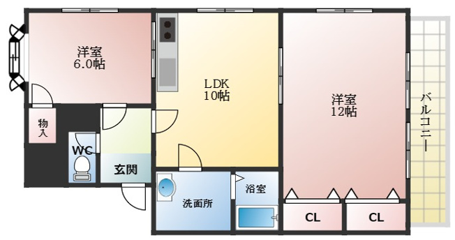 【間取り】 | 峰塚マンション