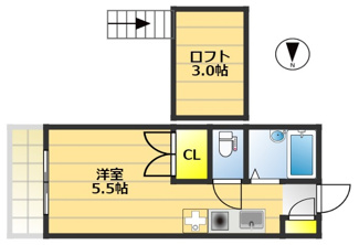 【間取り】 | レインボー国立