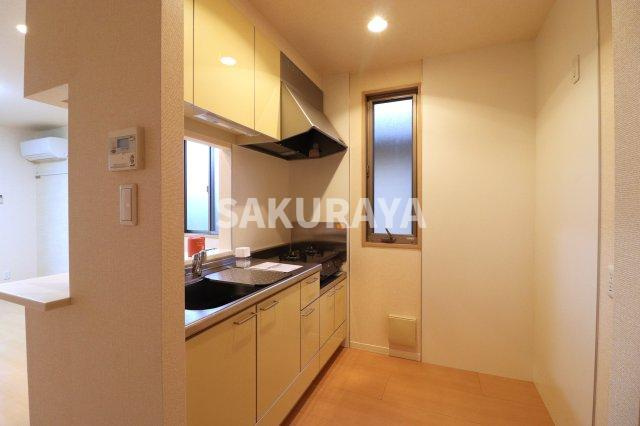 アプリコットタウン Ｂのキッチン|2023年撮影。現況と異なる場合がございます。