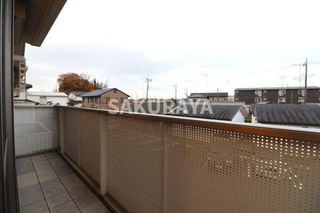 アプリコットタウン Ｂのバルコニー|2023年撮影。現況と異なる場合がございます。