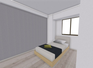 【洋室】 | ロイヤルアーク伊丹 | 洋室です♪アクセントクロスでお洒落に施工もできます！※リフォーム代金は別途支払いが必要となります。