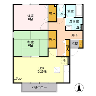 【間取り】 | オークヴィレッジB