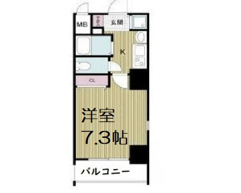 【間取り】 | アーバンフラッツ難波東