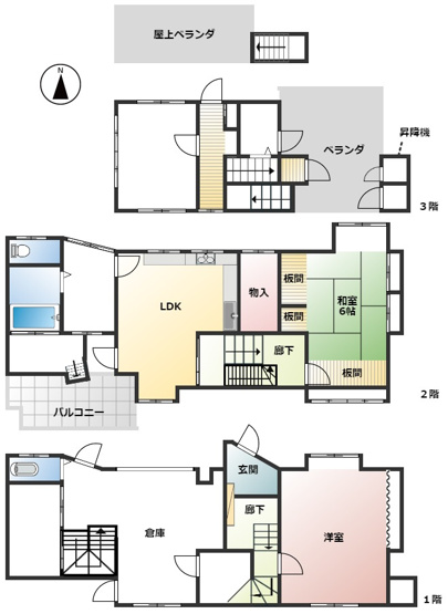 【間取り】 | たつの市龍野町日飼／中古戸建