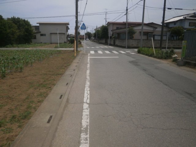 【前面道路含む現地写真】 | 深谷市岡 600万 土地 | 南側公道