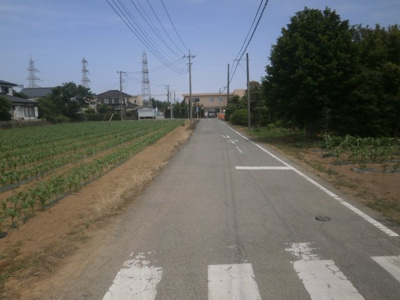 【前面道路含む現地写真】 | 深谷市岡 600万 土地 | 東側公道