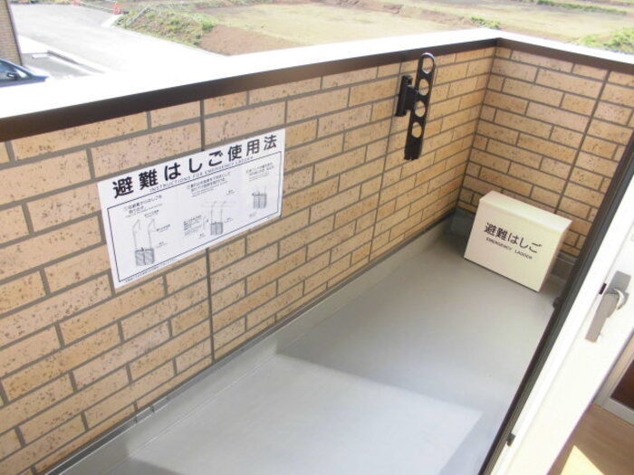 つくばエーツーのバルコニー