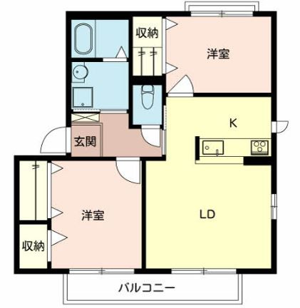 【間取り】 | シャーメゾンキティーA棟