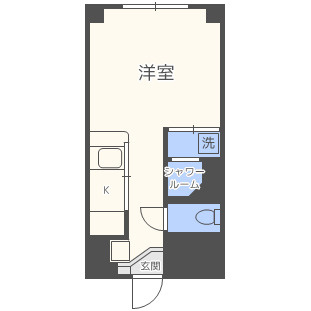 【間取り】 | 全国ビルニューオリンピア６０３号室